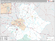 Athens-Clarke County Wall Map Premium Style